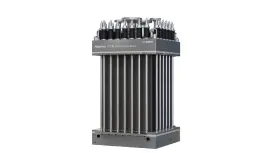 博世 Hybrion PEM 电解槽将电能与纯净水转化为氢气与氧气。 